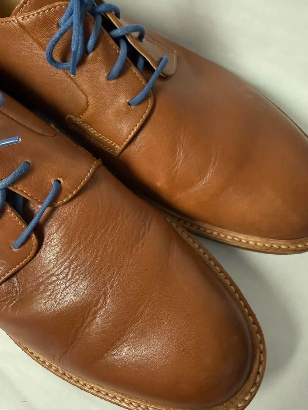 BOSTONIAN Men’s Brown Leather Derby Lace-Ups
